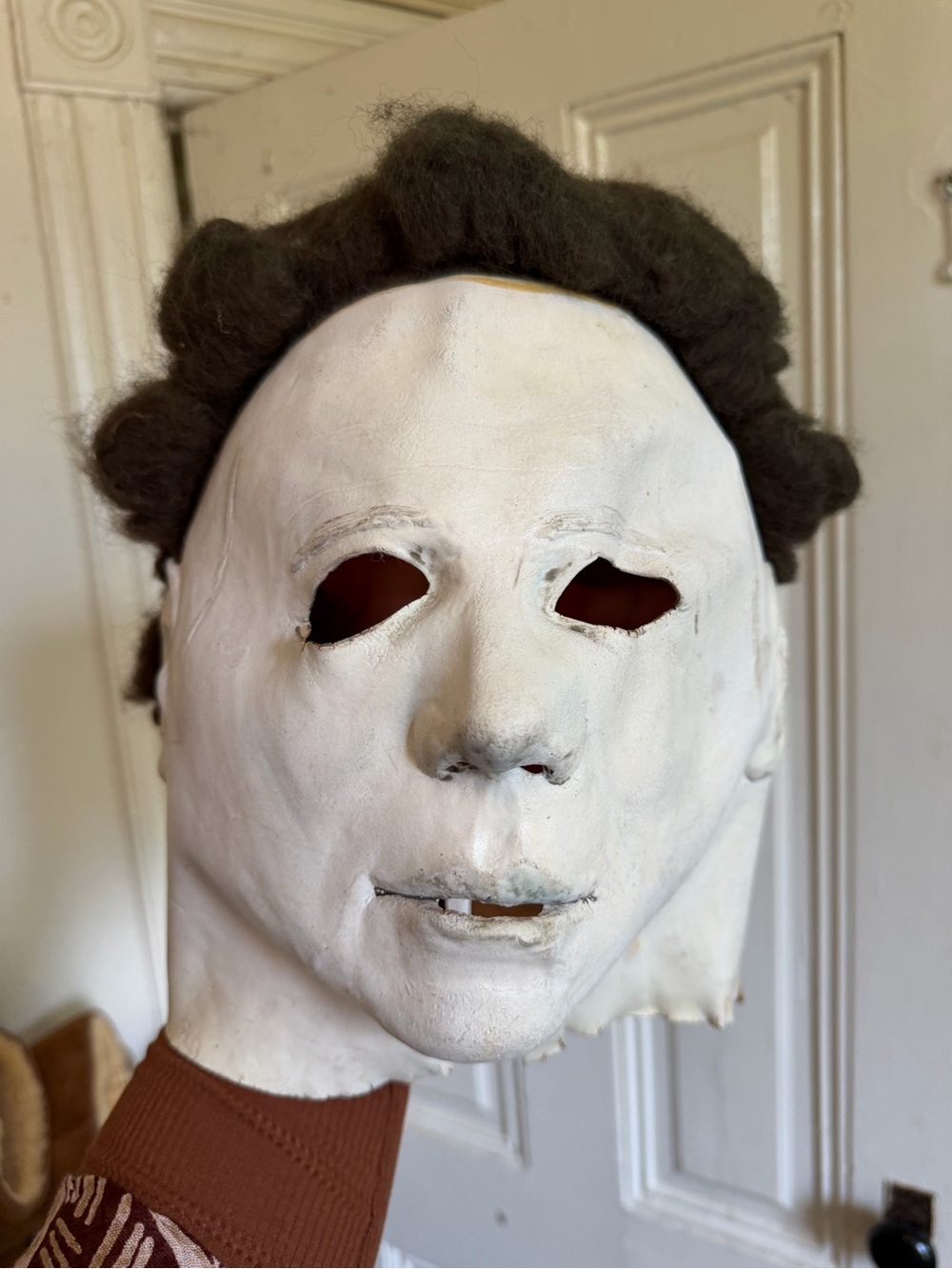 Classic Michael Myers White Horror Mask Halloween Costume - Unbranded